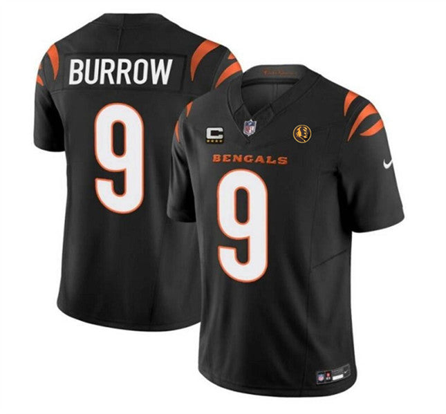 Joe Burrow Cincinnati Bengals black FUSE jersey