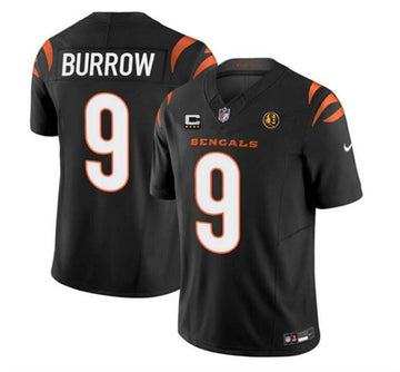 Joe Burrow Cincinnati Bengals black FUSE jersey