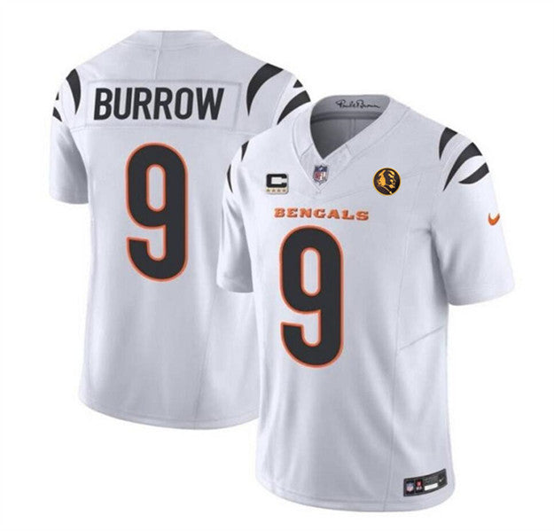 Joe Burrow Cincinnati Bengals white FUSE jersey