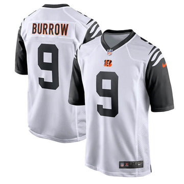 Cincinnati Bengals #9 Joe Burrow White Game Jersey