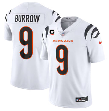 Joe Burrow Cincinnati Bengals white jersey