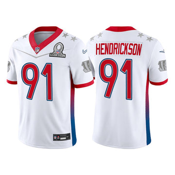 Cincinnati Bengals #91 Trey Hendrickson 2022 White Pro Bowl Jersey