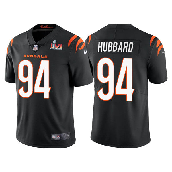 Cincinnati Bengals #94 Sam Hubbard 2022 Black Super Bowl LVI Jersey