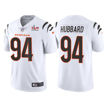 Cincinnati Bengals #94 Sam Hubbard 2022 White Super Bowl LVI Jersey