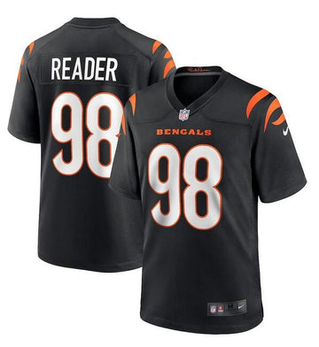 Cincinnati Bengals #98 DJ Reader Black Game Jersey