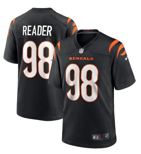 Cincinnati Bengals #98 DJ Reader Black Game Jersey
