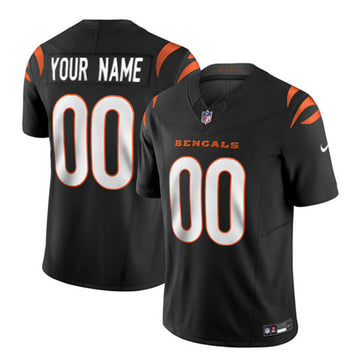 Custom Cincinnati Bengals black FUSE jersey