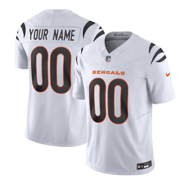 Custom Cincinnati Bengals white FUSE jersey