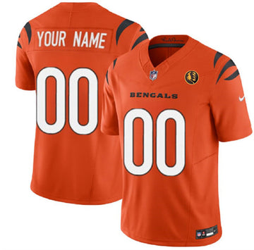 Custom Cincinnati Bengals orange FUSE jersey