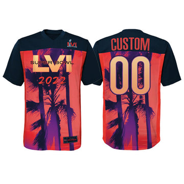 Cincinnati Bengals Custom Super Bowl LVI Red-Black Jersey