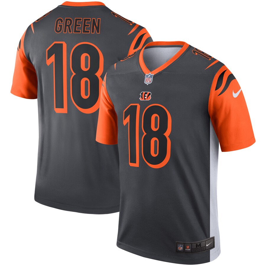 Cincinnati Bengals AJ Green Silver Inverted Legend Jersey