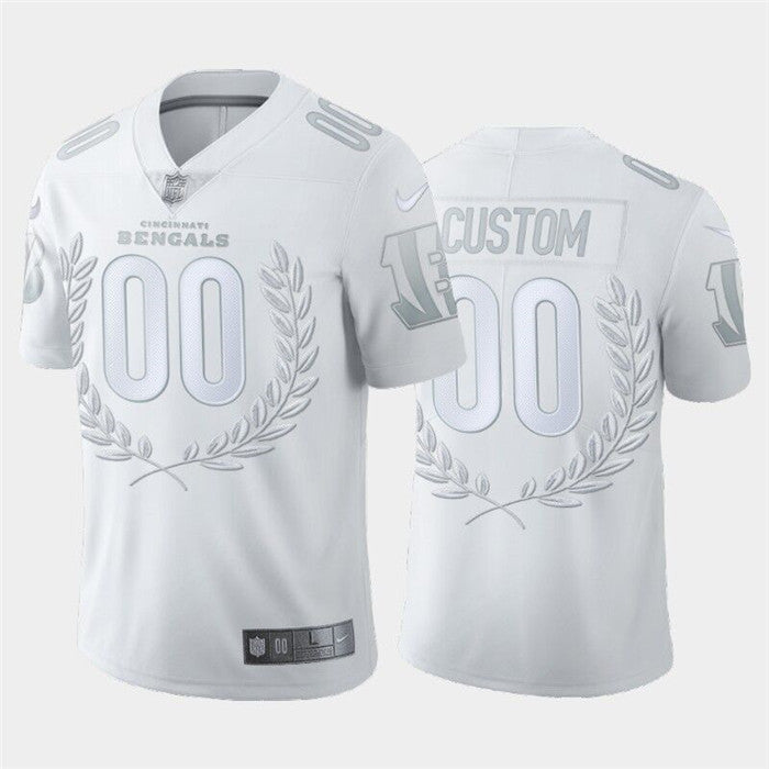 Cincinnati Bengals Customized White MVP Jersey