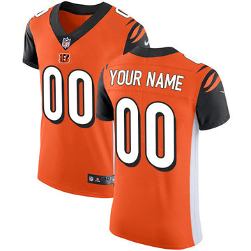 Cincinnati Bengals Orange Alternate Custom Elite Jersey
