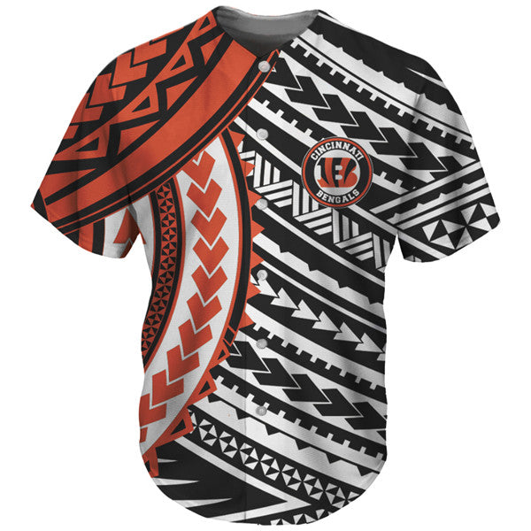Cincinnati Bengals Orange-White Baseball Jersey
