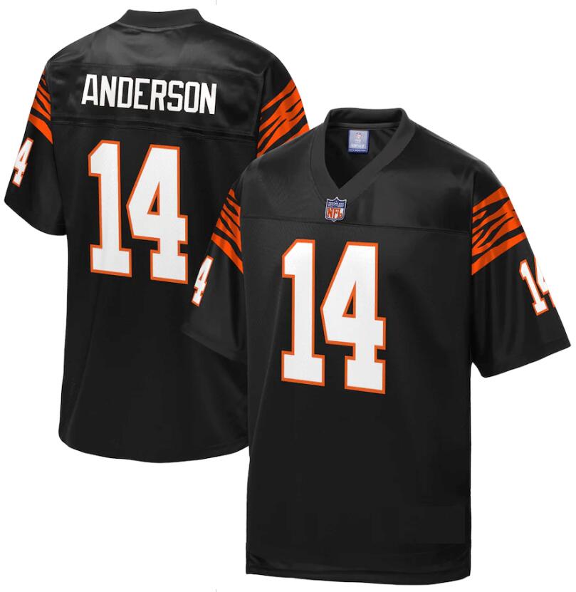 Cincinnati Bengals Pro Line #14 Ken Anderson Black Jersey