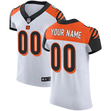 Cincinnati Bengals White Custom Elite Jersey