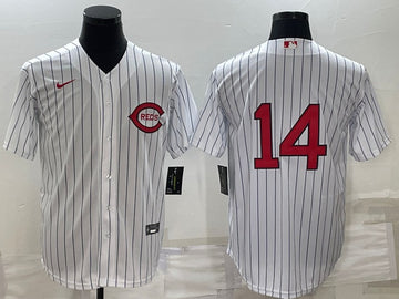 Pete Rose Cincinnati Reds white jersey