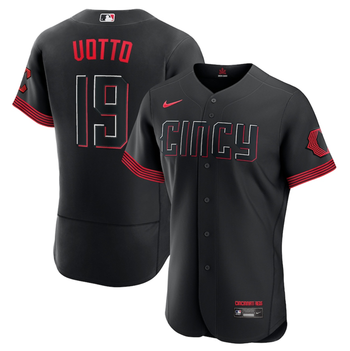 Joey Votto Cincinnati Reds black City Connect jersey