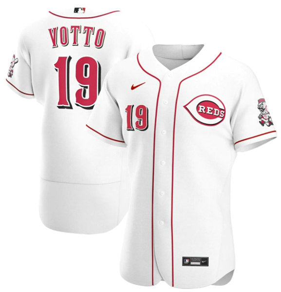 Joey Votto Cincinnati Reds white jersey