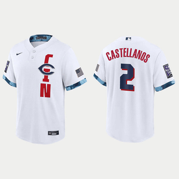Nick Castellanos Cincinnati Reds white All-Star jersey