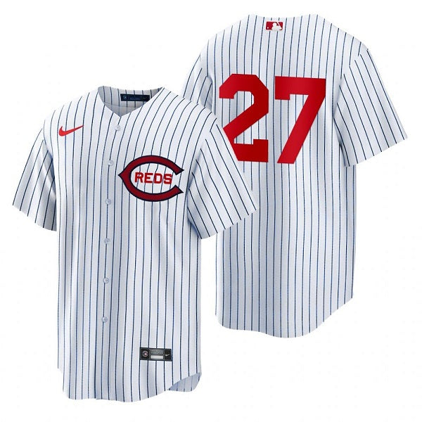 Jake Fraley Cincinnati Reds white jersey