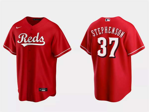 Tyler Stephenson Cincinnati Reds red jersey