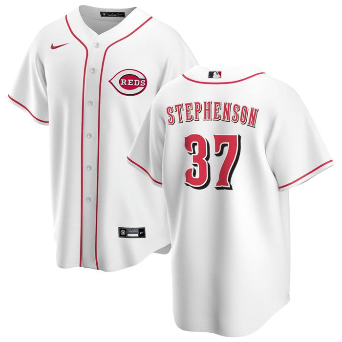 Tyler Stephenson Cincinnati Reds white jersey