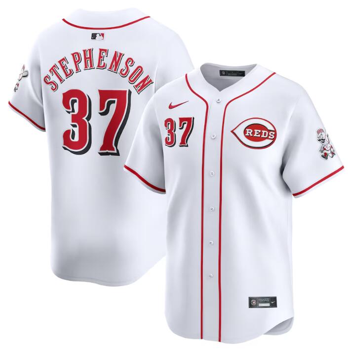 Tyler Stephenson Cincinnati Reds white Home jersey