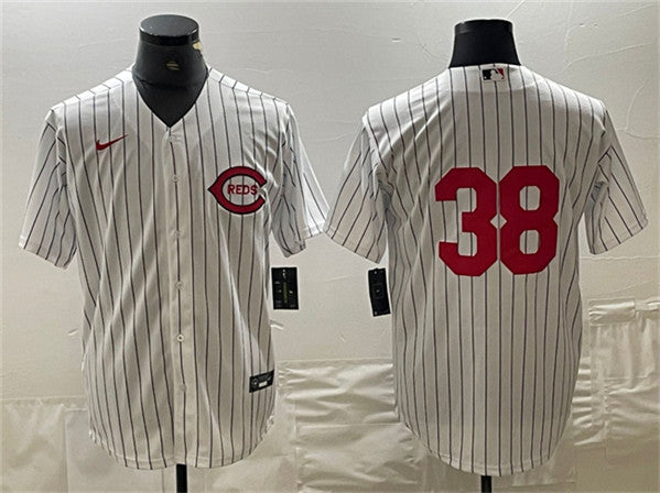Jose Barrero Cincinnati Reds white jersey