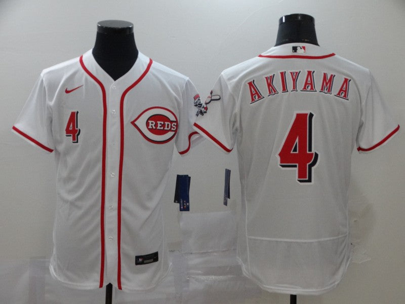 Shogo Akiyama Cincinnati Reds white jersey