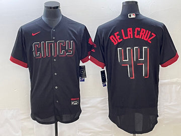 Elly De La Cruz Cincinnati Reds black City Connect jersey
