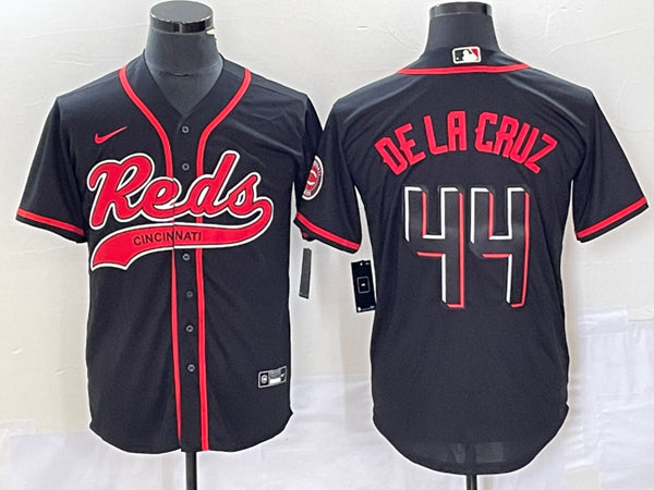 Elly De La Cruz Cincinnati Reds black jersey