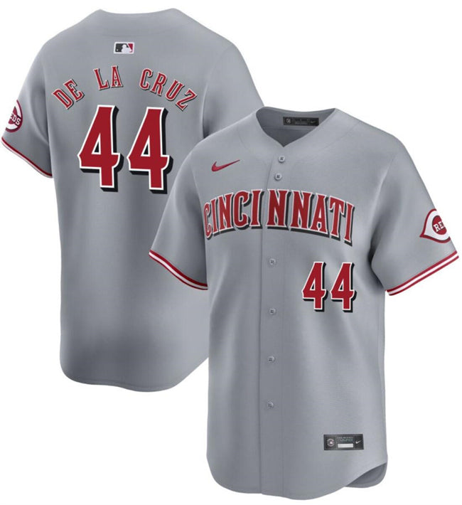 Elly De La Cruz Cincinnati Reds gray Away jersey