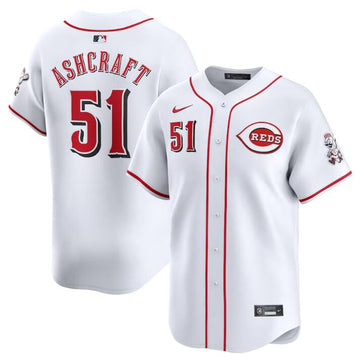 Graham Ashcraft Cincinnati Reds white Home jersey