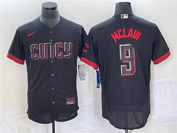 Matt McLain Cincinnati Reds black City Connect jersey