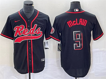 Matt McLain Cincinnati Reds black jersey