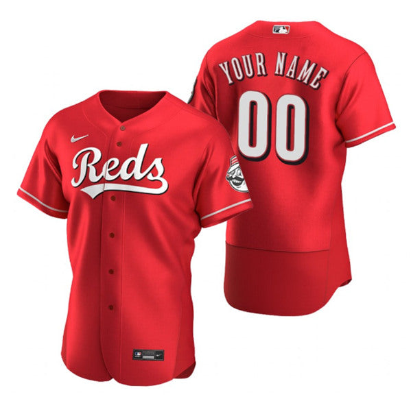 Custom Cincinnati Reds red jersey