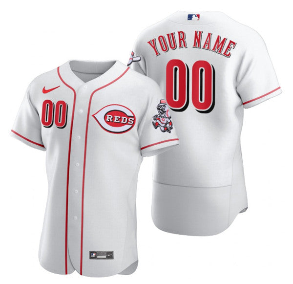 Custom Cincinnati Reds white jersey