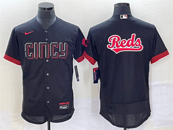 Cincinnati Reds black City Connect jersey