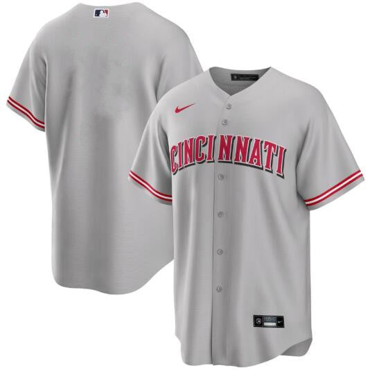 Custom Cincinnati Reds gray jersey