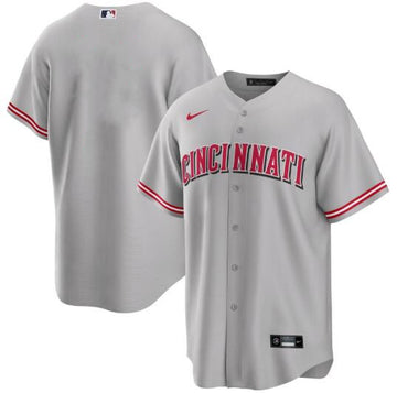Custom Cincinnati Reds gray jersey
