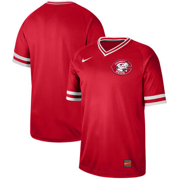 Custom Cincinnati Reds red Cooperstown jersey