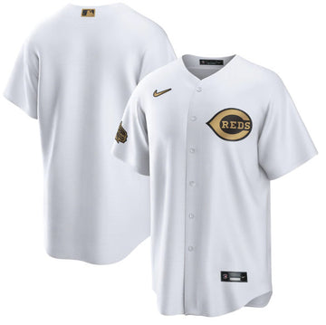 Custom Cincinnati Reds white All-Star jersey