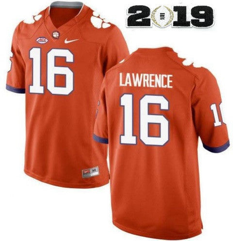 Trevor Lawrence Clemson Tigers orange jersey