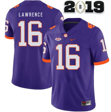 Trevor Lawrence Clemson Tigers purple jersey