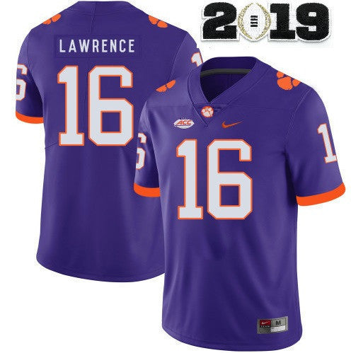 Trevor Lawrence Clemson Tigers purple jersey
