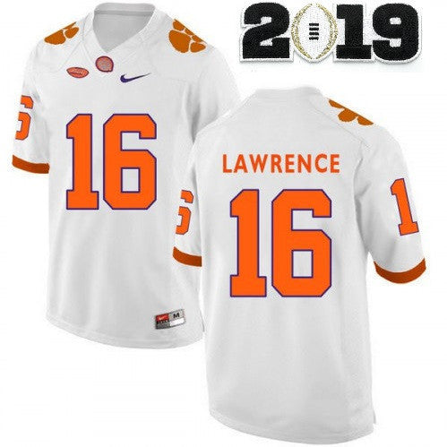 Trevor Lawrence Clemson Tigers white jersey