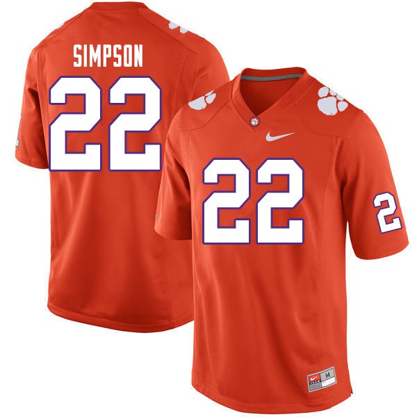 Trenton Simpson Clemson Tigers orange jersey