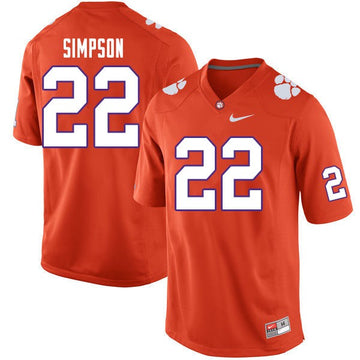 Trenton Simpson Clemson Tigers orange jersey
