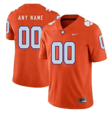 Custom Clemson Tigers orange jersey